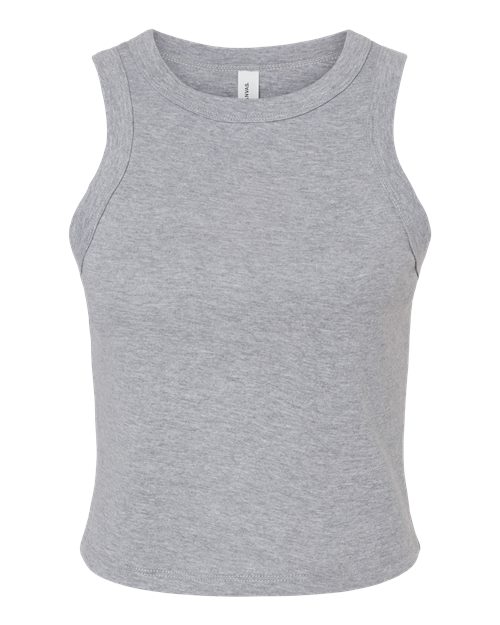 BELLA + CANVAS Women's Micro Rib Racer Tank - Athletic Heather