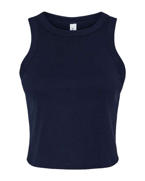 BELLA + CANVAS Women's Micro Rib Racer Tank - Solid Navy Blend