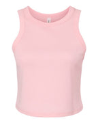 BELLA + CANVAS Women's Micro Rib Racer Tank - Solid Pink Blend