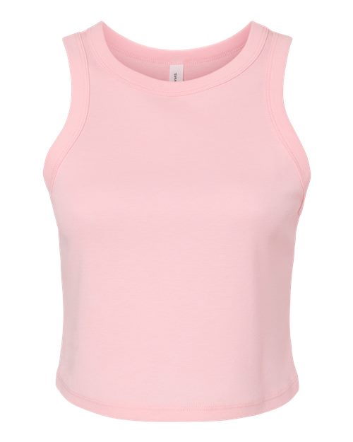 BELLA + CANVAS Women's Micro Rib Racer Tank - Solid Pink Blend