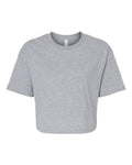 BELLA + CANVAS Women's Jersey Crop Tee - Athletic Heather
