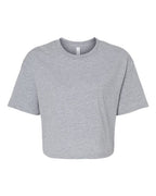 BELLA + CANVAS Women's Jersey Crop Tee - Athletic Heather