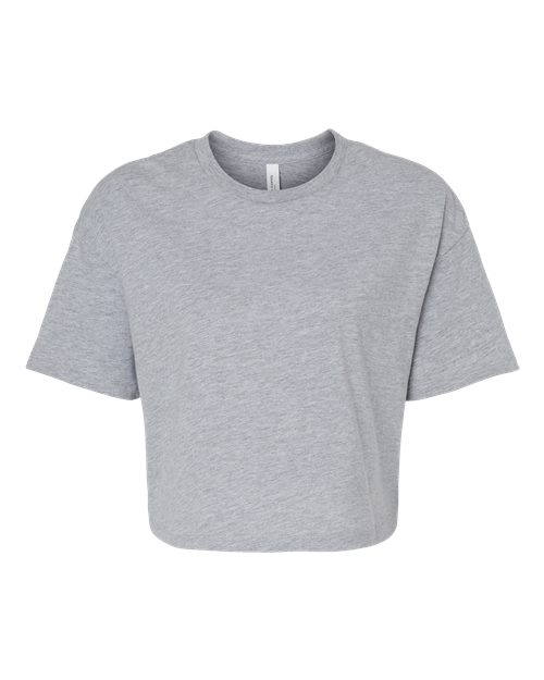 BELLA + CANVAS Women's Jersey Crop Tee - Athletic Heather