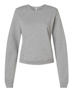 BELLA + CANVAS Women's Sponge Fleece Crewneck Sweatshirt - Athletic Heather