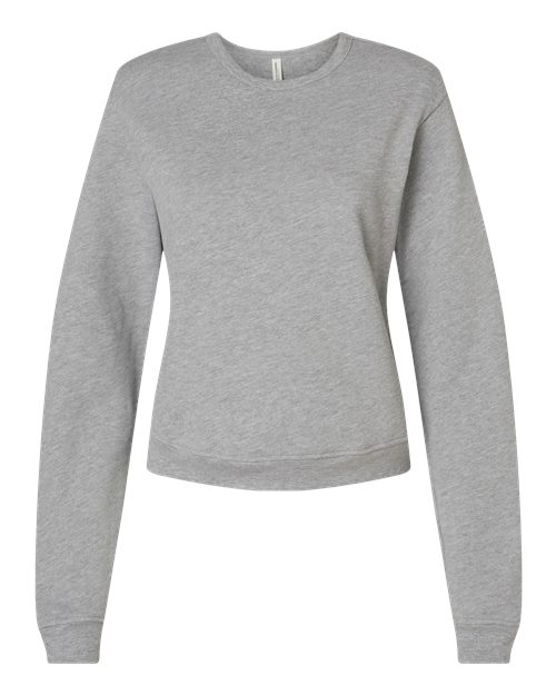 BELLA + CANVAS Women's Sponge Fleece Crewneck Sweatshirt - Athletic Heather