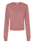 BELLA + CANVAS Women's Sponge Fleece Crewneck Sweatshirt - Mauve