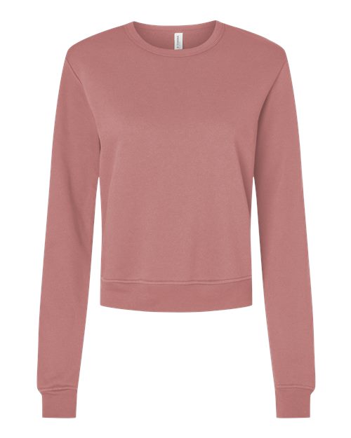 BELLA + CANVAS Women's Sponge Fleece Crewneck Sweatshirt - Mauve