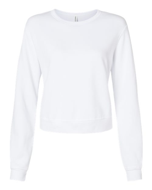 BELLA + CANVAS Women's Sponge Fleece Crewneck Sweatshirt - White