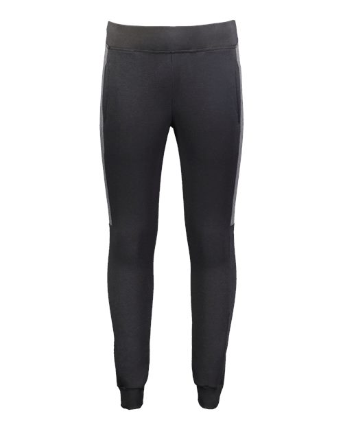 Augusta Sportswear Women's Eco Revive™ Three-Season Joggers - Black/ Carbon Heather