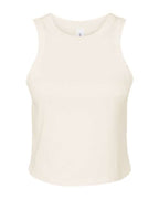 BELLA + CANVAS Women's Micro Rib Racer Tank - Solid Natural Blend