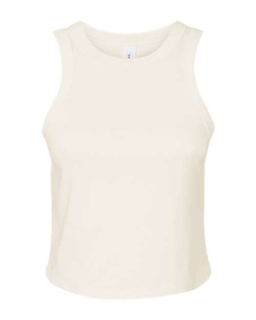 BELLA + CANVAS Women's Micro Rib Racer Tank - Solid Natural Blend