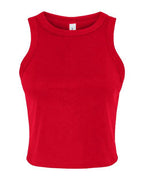 BELLA + CANVAS Women's Micro Rib Racer Tank - Solid Red Blend