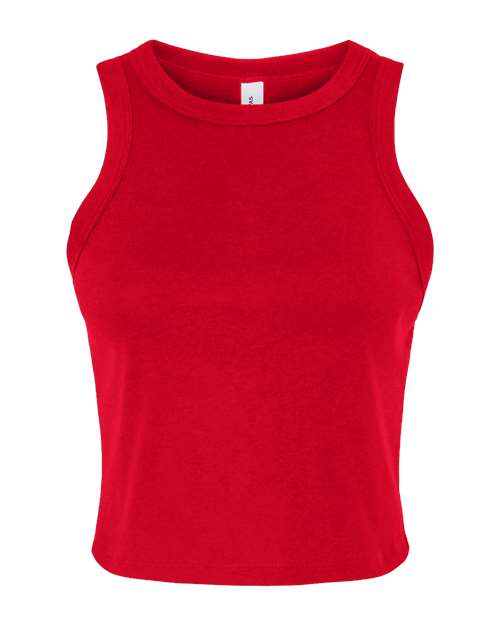 BELLA + CANVAS Women's Micro Rib Racer Tank - Solid Red Blend
