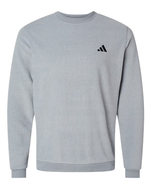 Adidas Men's Terry Loop Crewneck Sweatshirt - Grey Three
