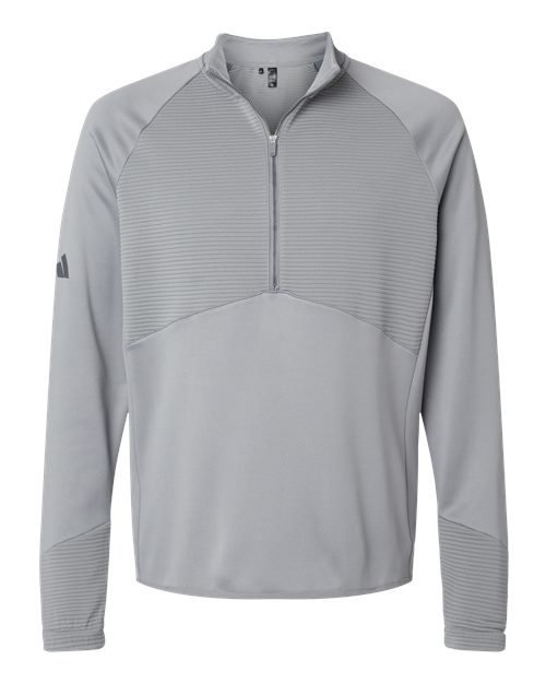 Adidas Men's Performance Quarter-Zip Pullover - Grey Three