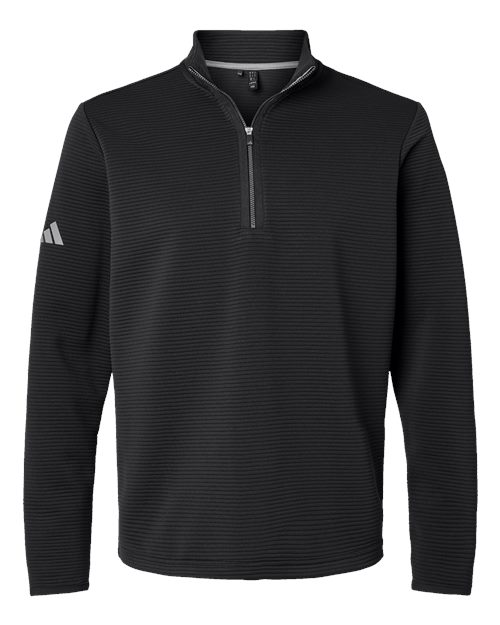 Adidas Men's Spacer Quarter-Zip Pullover - Black