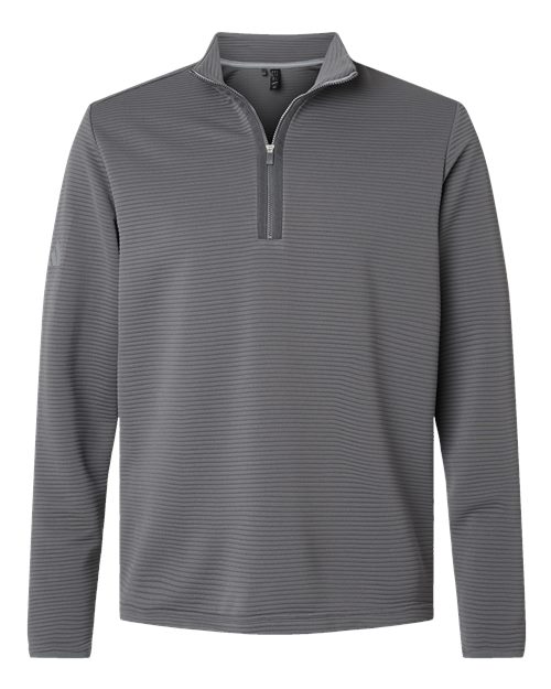 Adidas Men's Spacer Quarter-Zip Pullover - Grey Five