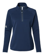 Adidas Women's Spacer Quarter-Zip Pullover - Collegiate Navy