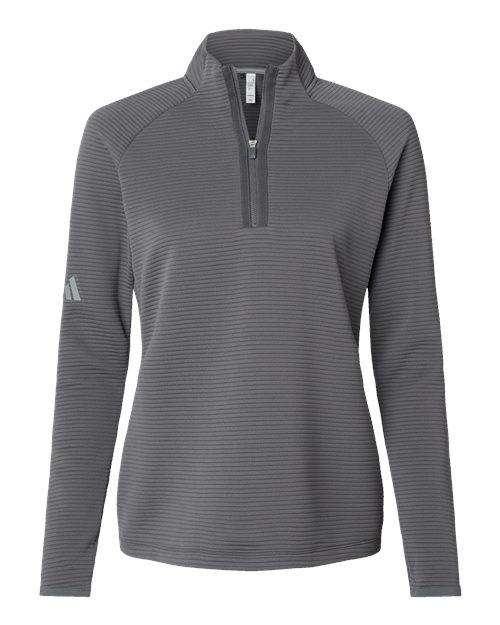 Adidas Women's Spacer Quarter-Zip Pullover - Grey Five