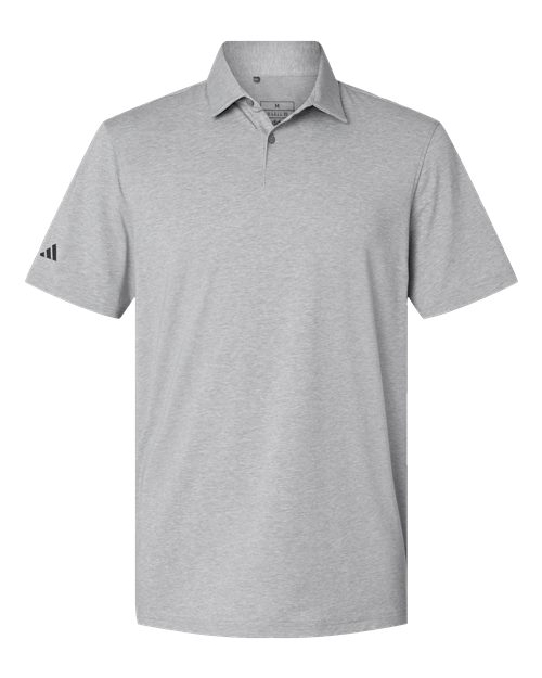 Adidas Men's Blended Polo - Grey Three Melange