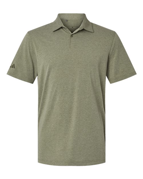 Adidas Men's Blended Polo - Olive Strata Melange