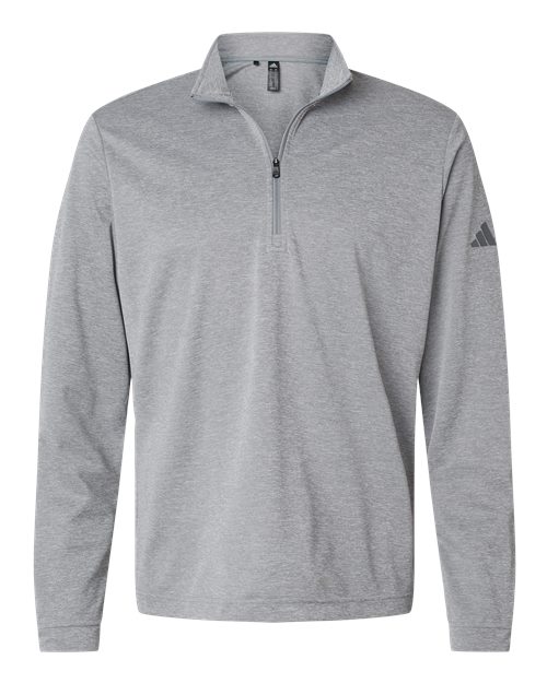 Adidas Men's Ultimate365 Lightweight Quarter-Zip Pullover - Grey Three Melange