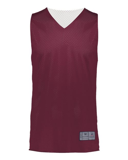 Augusta Sportswear Youth Reversible 2.0 Jersey - Maroon/ White