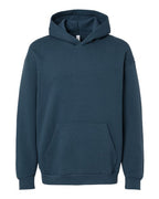American Apparel Unisex ReFlex Fleece Hoodie Sweatshirt (Part 1 of 2) - Sea Blue