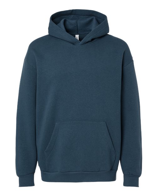 American Apparel Unisex ReFlex Fleece Hoodie Sweatshirt (Part 1 of 2) - Sea Blue