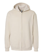 American Apparel Unisex ReFlex Fleece Full-Zip Hoodie Sweatshirt - Bone