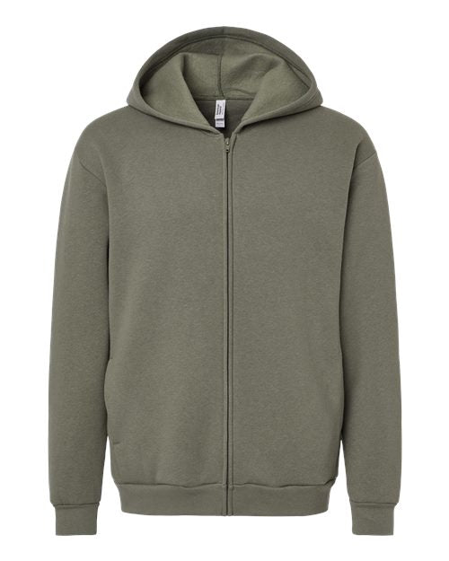 American Apparel Unisex ReFlex Fleece Full-Zip Hoodie Sweatshirt - Lieutenant