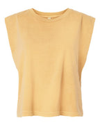American Apparel Women's Heavyweight Cotton Garment-Dyed Muscle Tee - Faded Mustard