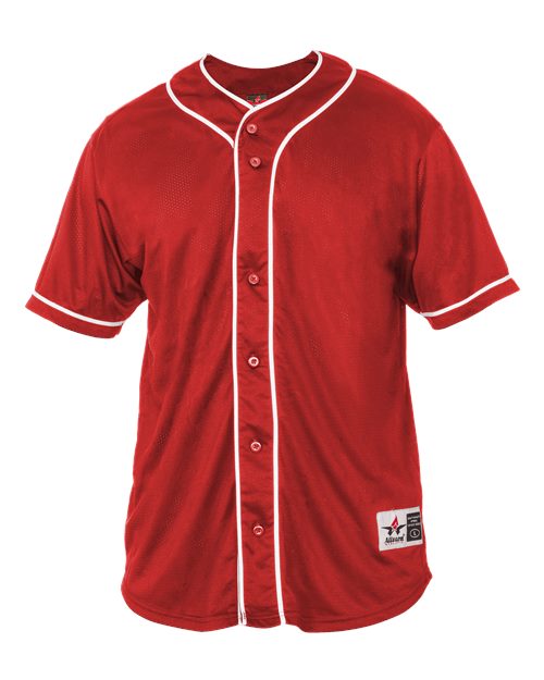 Alleson Athletic Unisex Diamond Jersey - Red/ White
