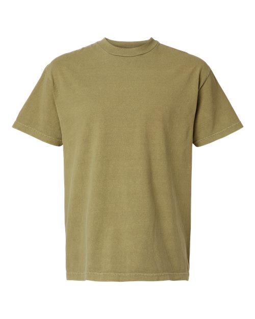 American Apparel Unisex Heavyweight Cotton Garment-Dyed Tee - Faded Army