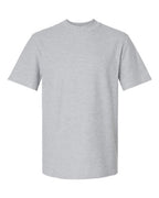 American Apparel Unisex Pique Mock Neck Tee - Heather Grey