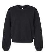 American Apparel Women's ReFlex Fleece Crewneck Sweatshirt - Black