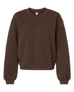 American Apparel Women's ReFlex Fleece Crewneck Sweatshirt - Brown
