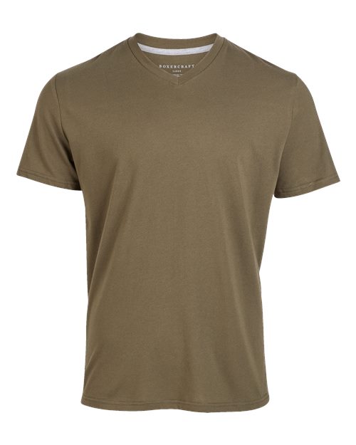 Boxercraft Men's High V-Neck T-Shirt - Olive