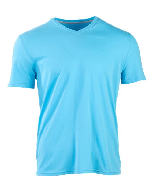 Boxercraft Men's High V-Neck T-Shirt - Pacific Blue