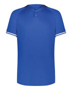 Augusta Sportswear Youth Cutter Henley Jersey - Royal/ White