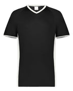 Augusta Sportswear Youth Cutter V-Neck Jersey - Black/ White