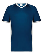 Augusta Sportswear Youth Cutter V-Neck Jersey - Navy/ White