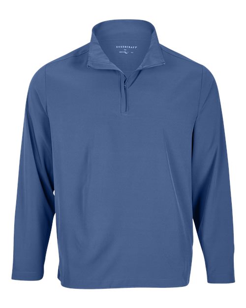 Boxercraft Men's Quarter-Zip Stretch Pullover - Indigo