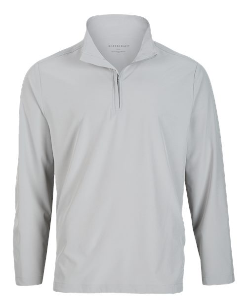 Boxercraft Men's Quarter-Zip Stretch Pullover - Oxford
