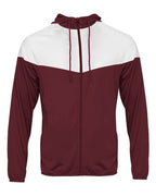 Badger Men's Spirit Outer-Core Jacket - Maroon/ White