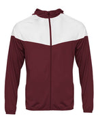 Badger Youth Sprint Outer-Core Jacket - Maroon/ White