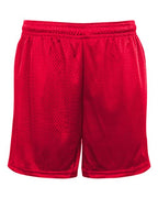 Badger Youth Tricot 4" Mesh Shorts - Red