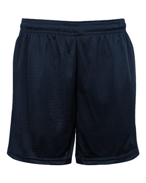 Badger Unisex Tricot Mesh 5" Shorts - Navy