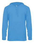 Badger Unisex B-Core Hooded Long Sleeve T-Shirt (Part 1 of 2) - Columbia Blue