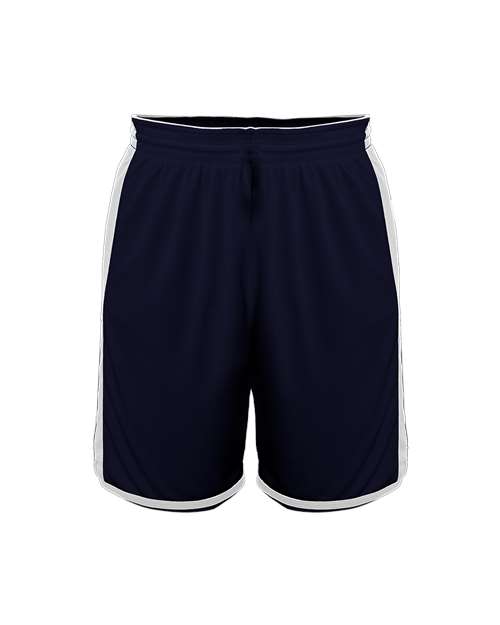 Alleson Athletic Youth Crossover Reversible Shorts - Navy/ White